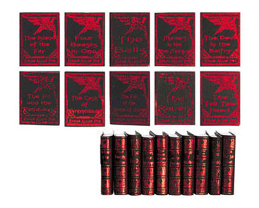 Dollhouse Miniature Poe, Edgar Alan (Rd Foil), 10pc